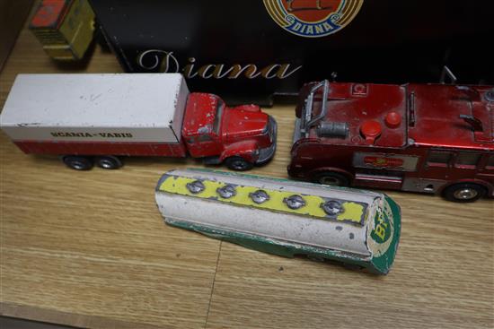 A quantity of Dinky toys, Jouets Mont Blanc etc